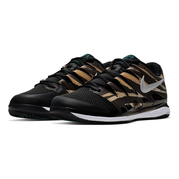 RARE Mens Air Zoom Vapor X HC Tennis Shoes wheat black Leopard Print - 7.5 - NIB - Picture 1 of 12